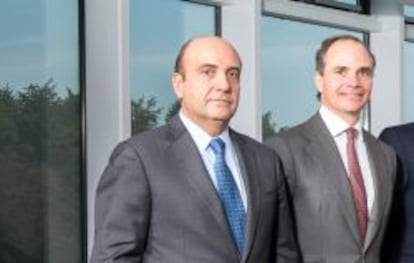 Rafael Mateo y Juan Muro, consejero delegado de Acciona Energía y director general de Desarrollo Corporativo de Acciona, respectivamente.