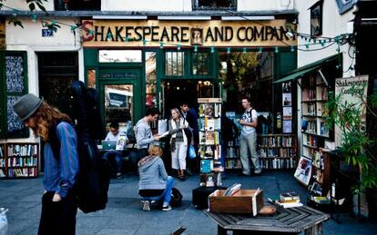 La librería Shakespeare and Company, en París.