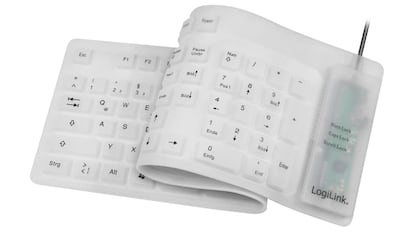 Teclado inalámbrico, flexible y resistente al agua para tablet