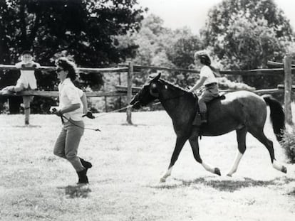 Jacqueline Kennedy, con sus hijos.