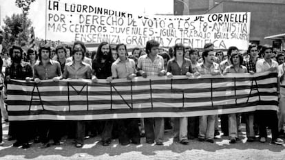 Una protesta de la &eacute;poca reclamando amnist&iacute;a