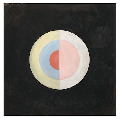 The Swan no. 16 (1915), una de las obras abstractas de la pintora sueca Hilma af Klint.