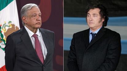 Los presidentes Andrés Manuel López Obrador y Javier Milei