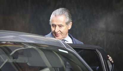 Miguel Blesa, a su salida de la Audiencia Nacional el jueves.