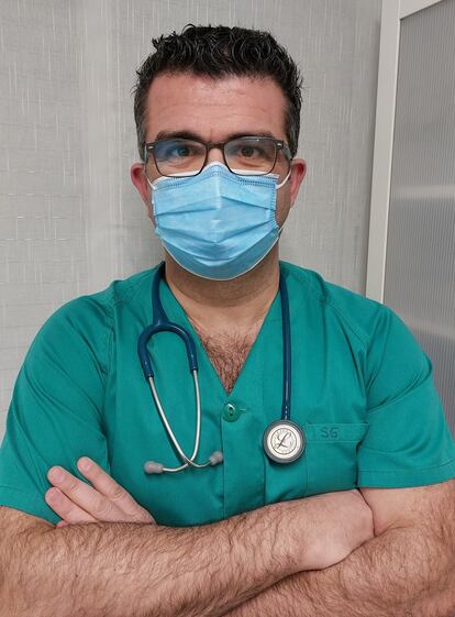 El médico internista Esteban Martín. 