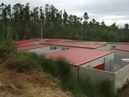 Instalaciones de la perrera de Armenteira, en Meis.