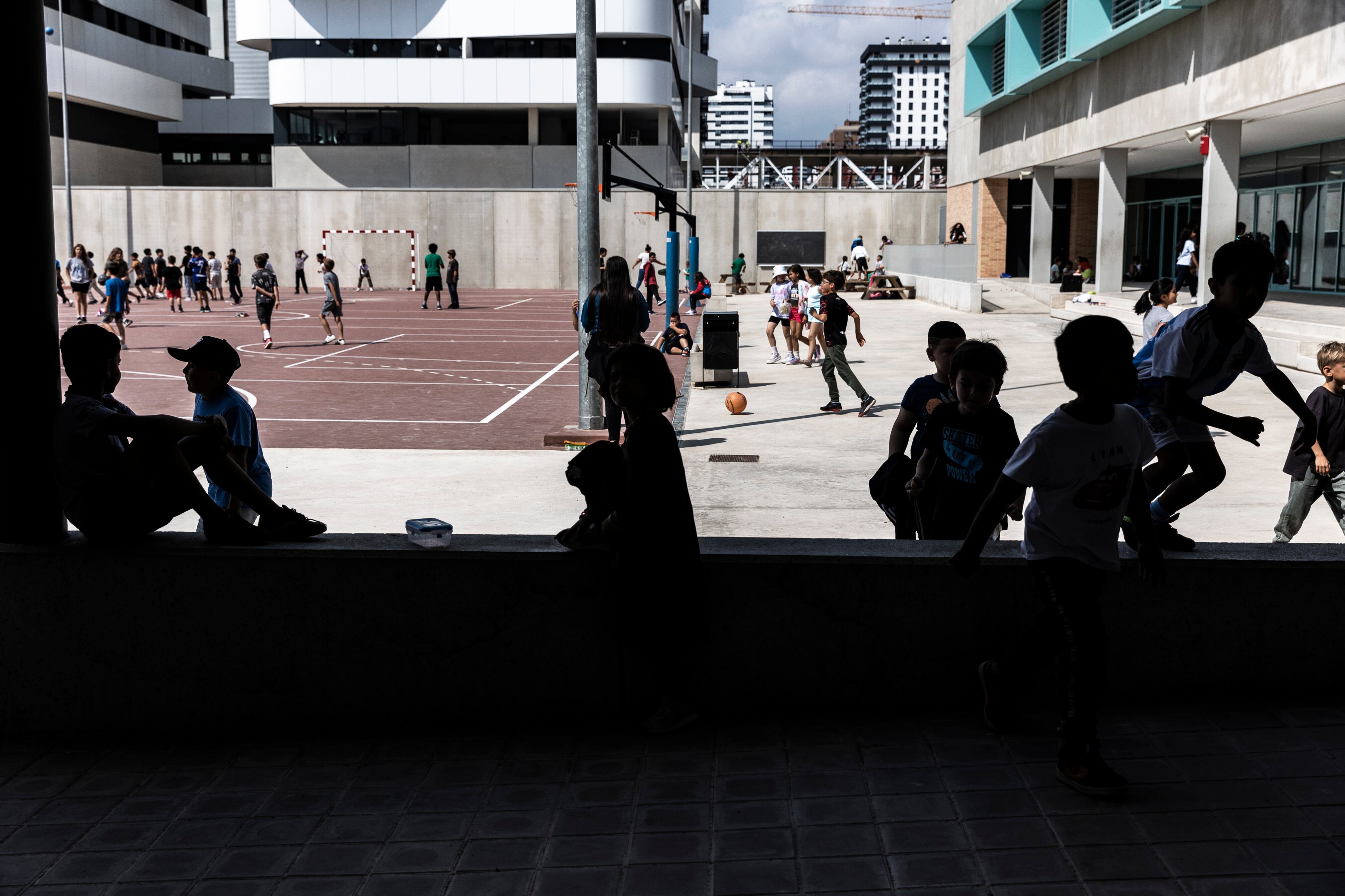 Un patio de un colegio público de Valencia.