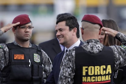 O ministro da Justiça Sergio Moro, em Brasília, no último dia 3.