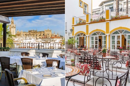 Aires festivos. El Hotel Vincci la Rábida de Sevilla se vuelca con la Feria de Abril, que acaba de comenzar: la terraza de su patio interior se transforma en una caseta para degustar pescaíto frito y serranitos acompañados de rebujito y manzanilla, todo con música en directo. Y en El Mirador de Sevilla (el restaurante de su azotea, que ofrece una panorámica de la ciudad con la catedral al fondo) se puede comer o a cenar degustando una carta en la que destacan los productos locales.