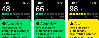 Sonómetro para Apple Watch.