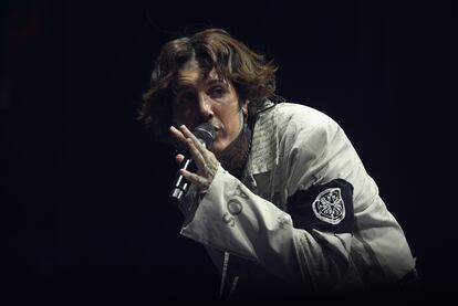 Oli Sykes, cantante de  Bring Me The Horizon, anoche en Mad Cool. 