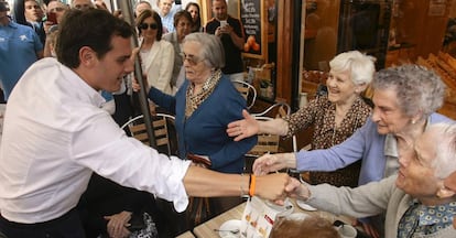 Albert Rivera, ayer en Guadalajara.