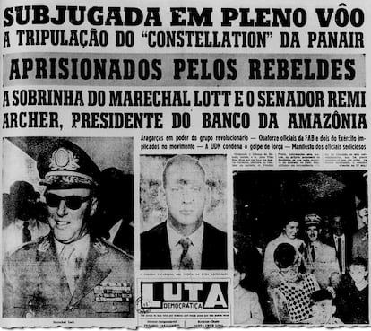 Jornal noticia em 1959 a deflagração da Revolta de Aragarças