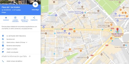 Captura de pantalla de Google Maps.