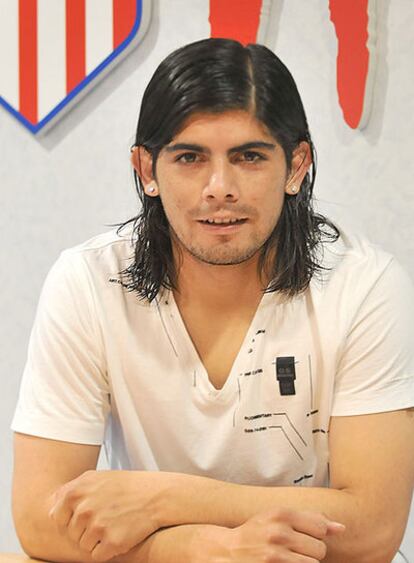 Banega, ayer en el Calderón.