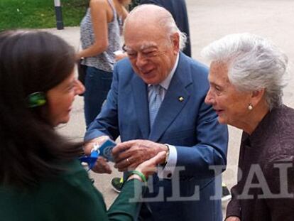 Pujol i Marta Ferrusola després de votar al seu col·legi electoral