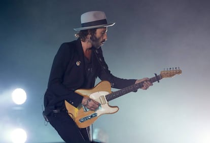 Leiva, en el recital de anoche del Barclaycard Center.