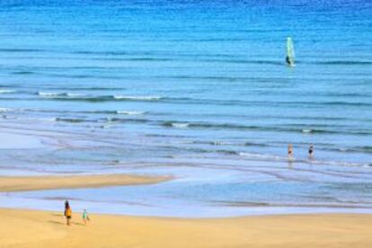 Playa de la península de Jandía, en Fuerteventura (Canarias).