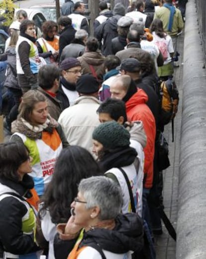 Trabajadores de Telemadrid piden amparo el pasado d&iacute;a 7 a la defensora del Pueblo.