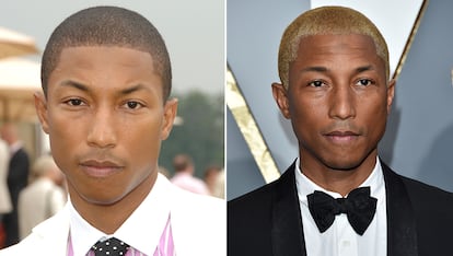 Pharrell Williams

El cantante se tiñó de rubio en 2016. Y ya. El Benjamin Button de la música.