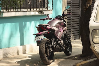 La motocicleta asegurada en la colonia Moderna, el 20 de mayo.