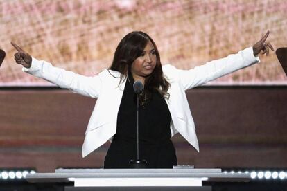 Lynne Patton, en la convenci&oacute;n republicana del pasado julio