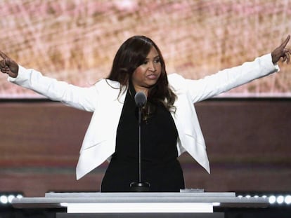 Lynne Patton, en la convenci&oacute;n republicana del pasado julio