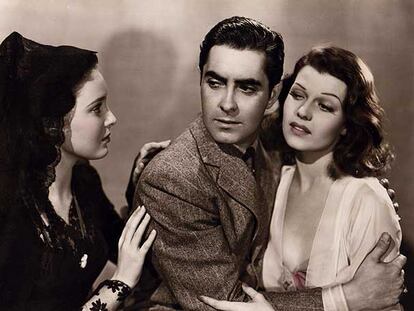 Tyrone Power y Rita Hayworth en <i>Sangre y arena, </i><b>de Mamoulian. </b>