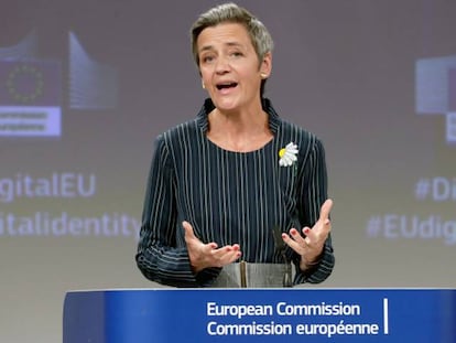 La vicepresidenta del Ejecutivo comunitario y responsable de Competencia, Margrethe Vestager.