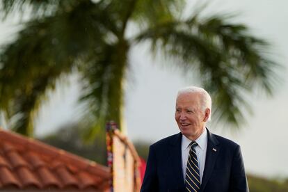 El presidente de Estados Unidos, Joe Biden durante su visita en Luanda, Angola.