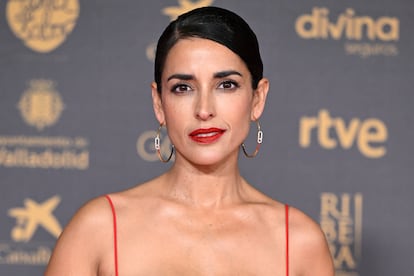 La actriz Inma Cuesta, el 10 de febrero de 2024, en la alfombra roja de los premios Goya, en Valladolid (España).