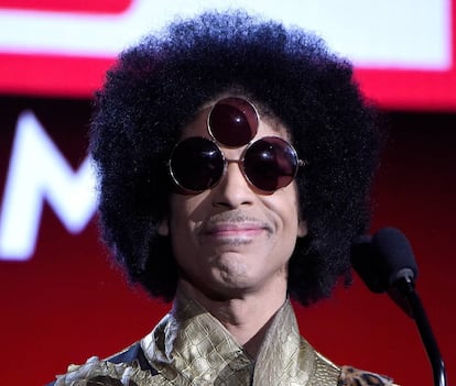 Prince, en noviembre de 2015, durante los American Music Awards, en California.