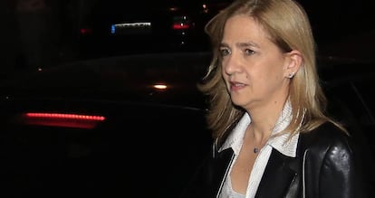 La infanta Cristina, en Madrid, el pasado octubre.
 