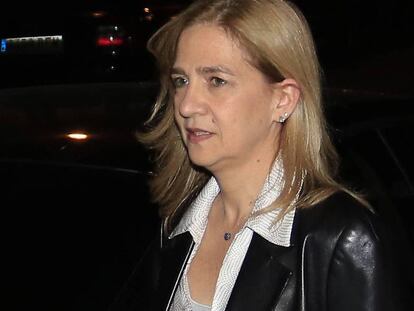 La infanta Cristina, en Madrid, el pasado octubre.
 