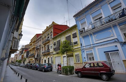 El barrio de El Cabanyal en Valencia, salvado de los planes de derribo del PP por la nueva coalición de Gobierno.