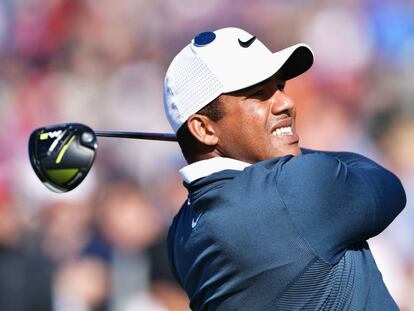 Jhonattan Vegas, en el Open.