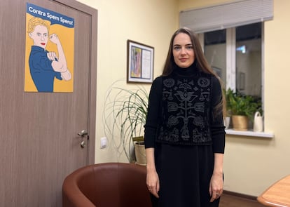 Oleksandra Matvichuk, abogada del Centro para las Libertades Civiles, en sus oficinas de Kiev.