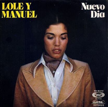 Foto de Lole Montoya que aparecía en la portada de su primer disco con Manuel Molina.