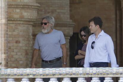 Harrison Ford, durante su reciente visita a España. Estuvo en Madrid, Segovia, Toledo, Granada, Córdoba y Sevilla.