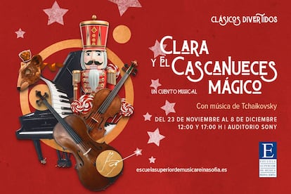 Cartel promocional de 'Clara y el Cascanueces Mágico' de la Escuela Superior de Música Reina Sofía.