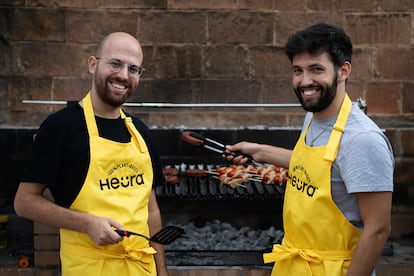 Marc Coloma y Bernat Añaños, creadores Heura, productora de carne vegetal.