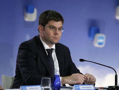 Martin Sansaloni durante su intervención Mesa "La reforma sanitaria como garantía de una sanidad pública de calidad".