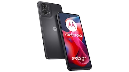 Este móvil de gama baja de 2024 es de la marca Motorola y tiene una pantalla de 6,5 pulgadas.