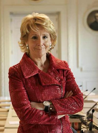 La presidenta madrileña Esperanza Aguirre