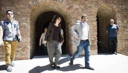 Liz Castro i Jordi Sánchez, en una fotografia de fa un any.