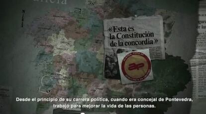 Fotograma del vídeo de Rajoy. <a href="http://www.youtube.com/watch?v=SkD__L-DTgs&feature=player_embedded"/target=blank>Míralo en Youtube</a>