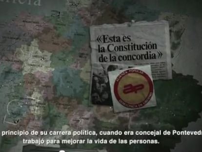 Fotograma del vídeo de Rajoy. <a href="http://www.youtube.com/watch?v=SkD__L-DTgs&feature=player_embedded"/target=blank>Míralo en Youtube</a>