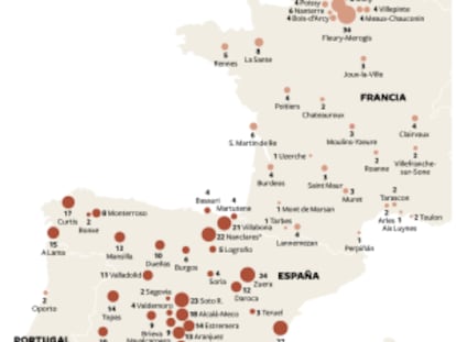 Gráfico de los presos de ETA.