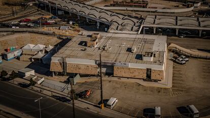 Vista aérea del centro de detención a cargo del Instituto Nacional de Migración en Ciudad Juárez (México).