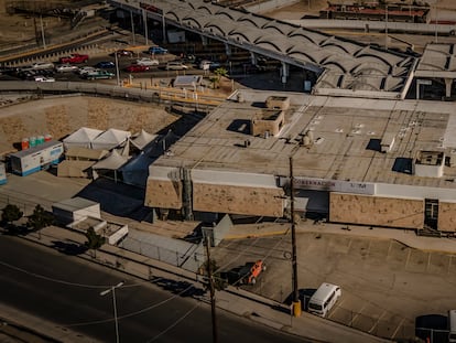 Vista aérea del centro de detención a cargo del Instituto Nacional de Migración en Ciudad Juárez (México).